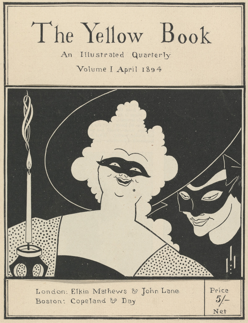 La conception de la couverture du livre jaune par Aubrey Beardsley